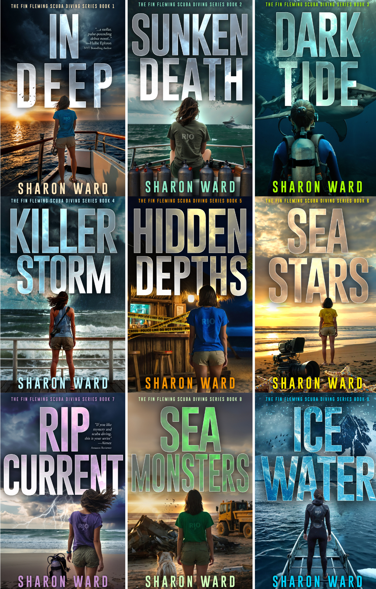 All NINE Fin Fleming Scuba Diving Mystery eBooks